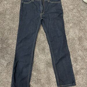 Levi's 541 38 x 34 Classic Dark Wash Straight Jeans